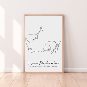 Mother's day personalized - Mother's day poster to personalize - Mother's day gift - Poster personalized with custom message - Gift for Mom