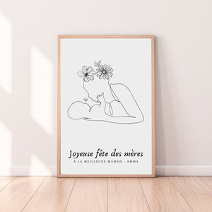 Mother's day personalized - Mother's day poster to personalize - Mother's day gift - Poster personalized with custom message - Gift for Mom