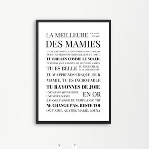 Personnalized Gift for GrandMother&#39;s day