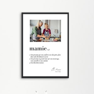 ZUM PERSONALISIEREN, Geschenk zum Oma-Tag, Oma-Geschenk, Großmuttertag, Alles Gute zum Oma-Tag, Oma-Definitionsposter, Oma-Posterrahmen