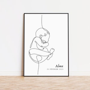 Geburtsgeschenk, personalisiertes Geburtsgeschenk, französisches Geburtsgeschenk, Mädchen-Geburtsgeschenk, Junge-Geburtsgeschenk