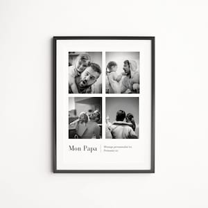 Daddy definition poster to personalize with your photo and text - father's day gift - Dad and son photo poster - Definition of Dad style