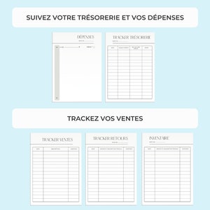 Planificateur entreprise, agenda entrepreneur, organisation entrepreneur, carnet manifestation, planner imprimable entrepreneur, objectifs image 7