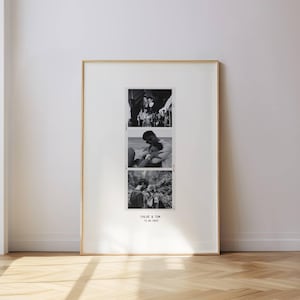 Cornice per foto di coppia Polaroid retrò personalizzata - Poster di coppia personalizzato, regalo di nozze, regalo di Natale personalizzato, regalo per lui
