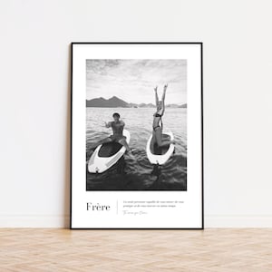 Regalo fratello, poster fratello, regalo di Natale fratello, cornice per foto, poster di famiglia personalizzabile, regalo fratello, poster fotografico, cornice minimalista