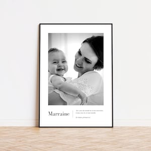 GODMOTHER GIFT - Godmother poster, godmother godchild gift, girl boy baptism gift, godmother godfather gift, godmother baptism gift