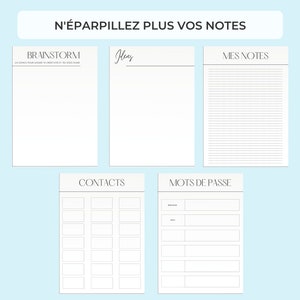 Planificateur entreprise, agenda entrepreneur, organisation entrepreneur, carnet manifestation, planner imprimable entrepreneur, objectifs image 9