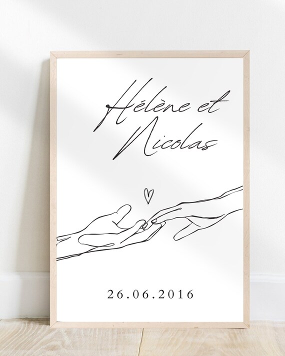 Personalised Couples Print, New Home Gift, Gift For Couple, Poster, | UK