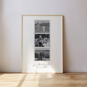 Best friend poster, personalized with photo and text - Best friend gift, girlfriend gift, girlfriend gift, best friend frame - Retro
