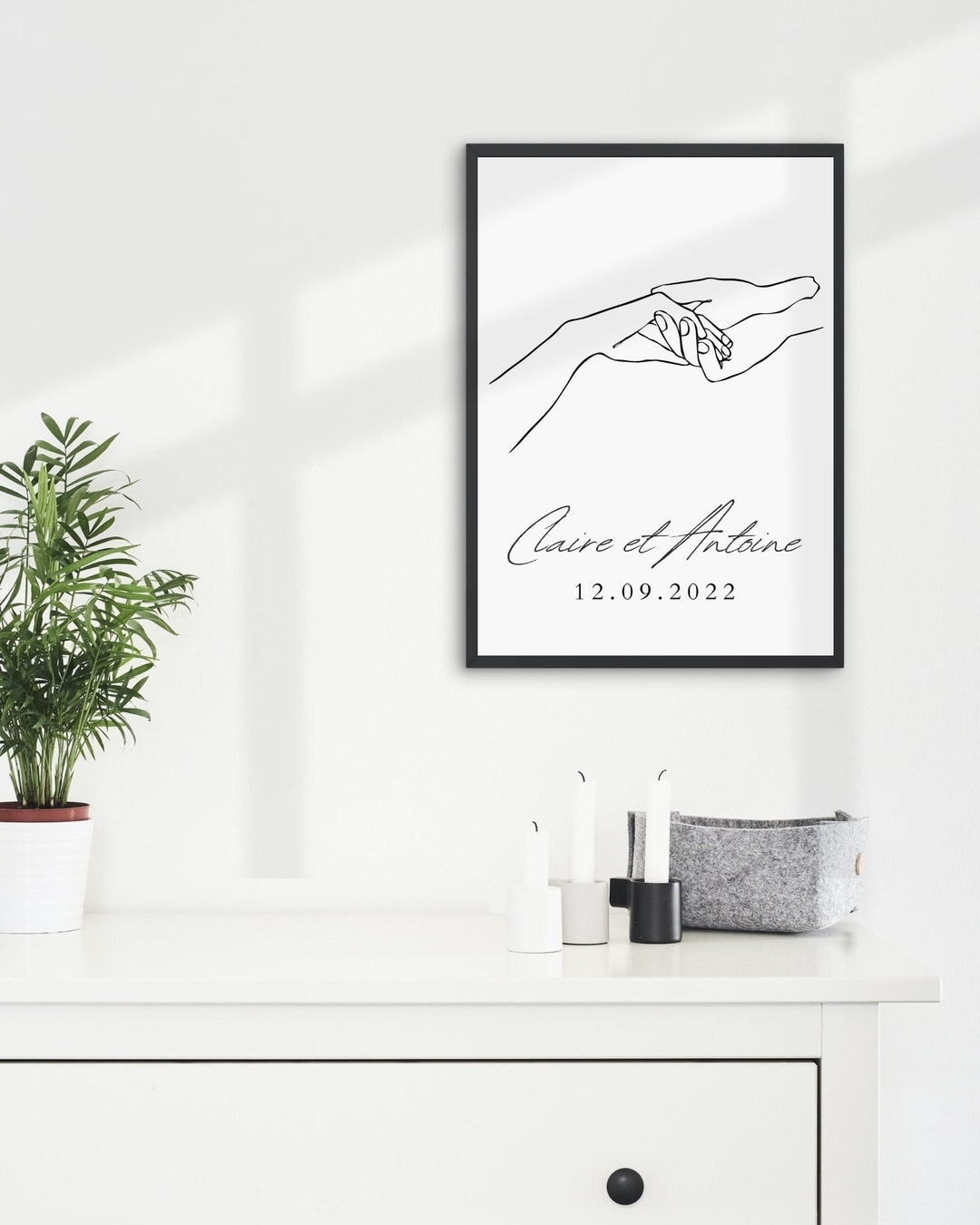 You Complete Me - Couple Personalized Custom Horizontal Poster - Gift For Husband Wife, Anniversary