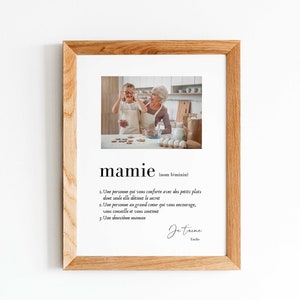 Grandma poster - Personalized grandma gift - Grandma photo frame, personalized grandma poster, Grandmother&#39;s Day gift, grandma frame