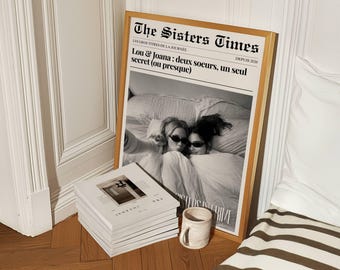Cadeau Soeur, affiche soeurs, cadeau noël soeur, cadre photo soeur, affiche soeur personnalisée, soeur cadeau, cadre soeur, affiche famille