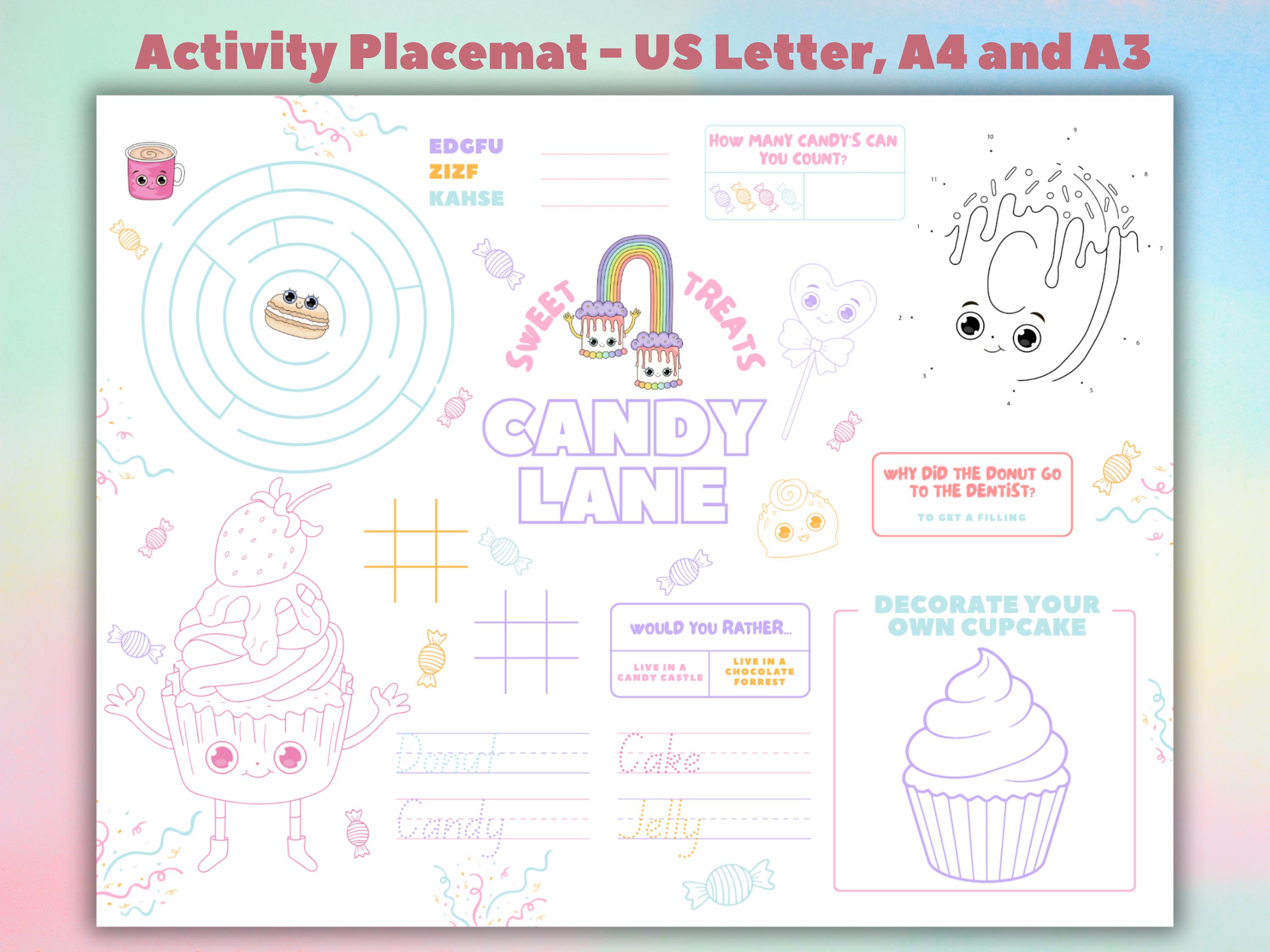 Candy Lane Kids Activity Bundle, Printable Games (PDF) - Etsy Canada