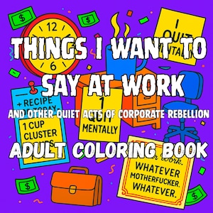 Crass Humor Coloring Book: Adult Stress Relief (Digital Download, PDF, 30 Pages)