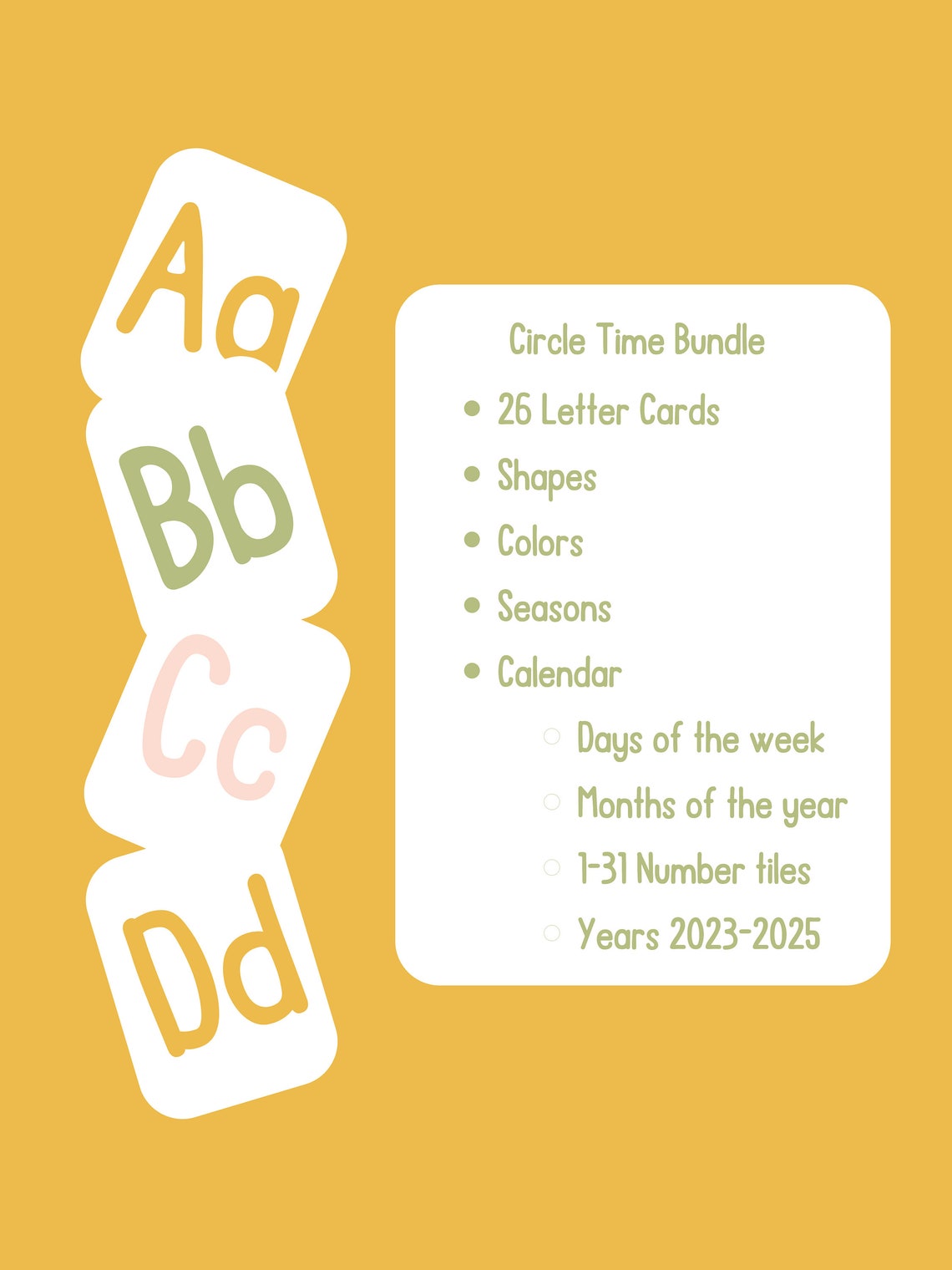 Circle Time Morning Board Printable Homeschool Calendar Instant Digital ...