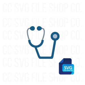 Doctor Nurse Image, Stéthoscope, Medical, SVG File, Instant Digital Download, ClipArt, Hand Drawn, Scribble, Cricut, Silhouette, Cut Files