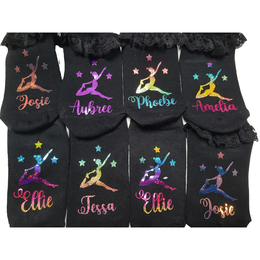 Personalised Gymnastics Socks Gym Trainer Liners Gym Bag Christmas