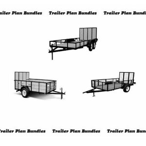 DIY Utility Trailer Plan Bundle: 7x12, 6x12, 5x10 (PDF)