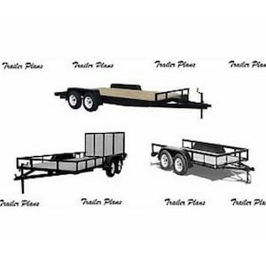 Trailer Plan Bundle 8x16 Car Trailer, 7x14 and 8x10 Utility Trailers pdf