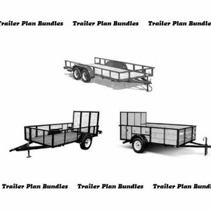 Trailer Plan Bundle 8x16 Flatbed Trailer, 5x10 and 6x12 Utility Trailers pdf