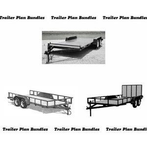 Trailer Plan Bundle: Car, Flatbed, Utility (PDF)