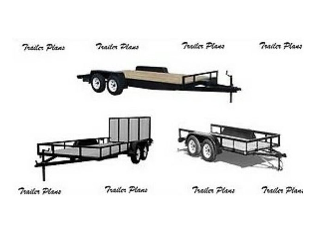 Trailer Plan Bundle 8x16 Car Trailer, 7x14 and 8x10 Utility Trailers Pdf (Download Now) Etsy