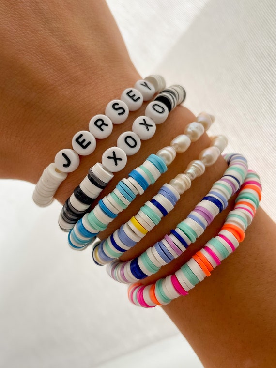 56 Clay Bead bracelets ideas  clay beads, clay bracelet, beaded bracelets