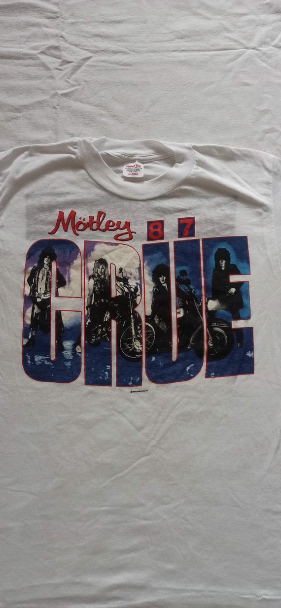 Mötley Crue Vintage Heavy Rock Band Tour Shirt Lon