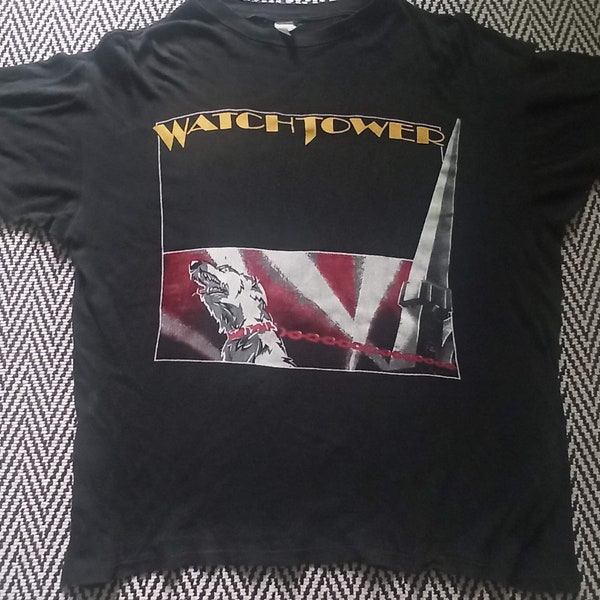 Watchtower Vintage Thrash Heavy Metal Band Tour Shirt 1990 L Slayer Metallica Toxik