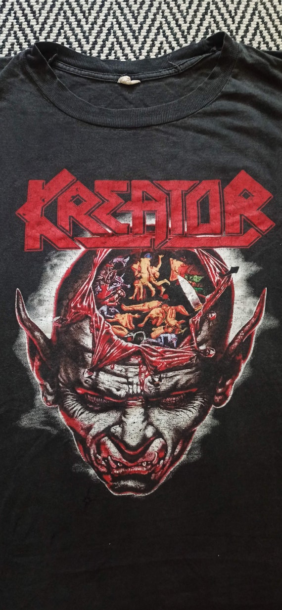 Kreator Vintage Thrash Metal Band Shirt 1990 Nuclear Assault 