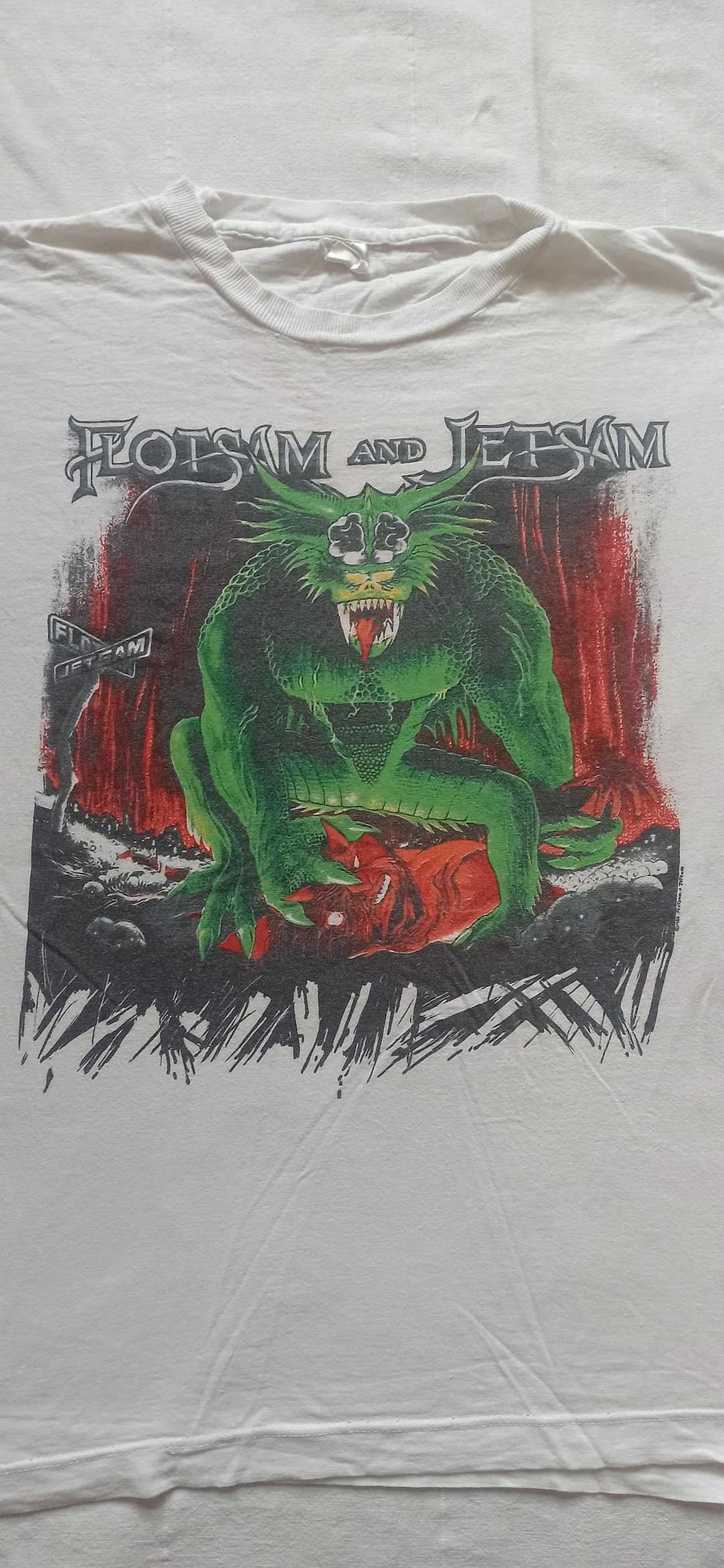 Flotsam and Jetsam Vintage Thrash Metal Band Shirt 1980s Etsy