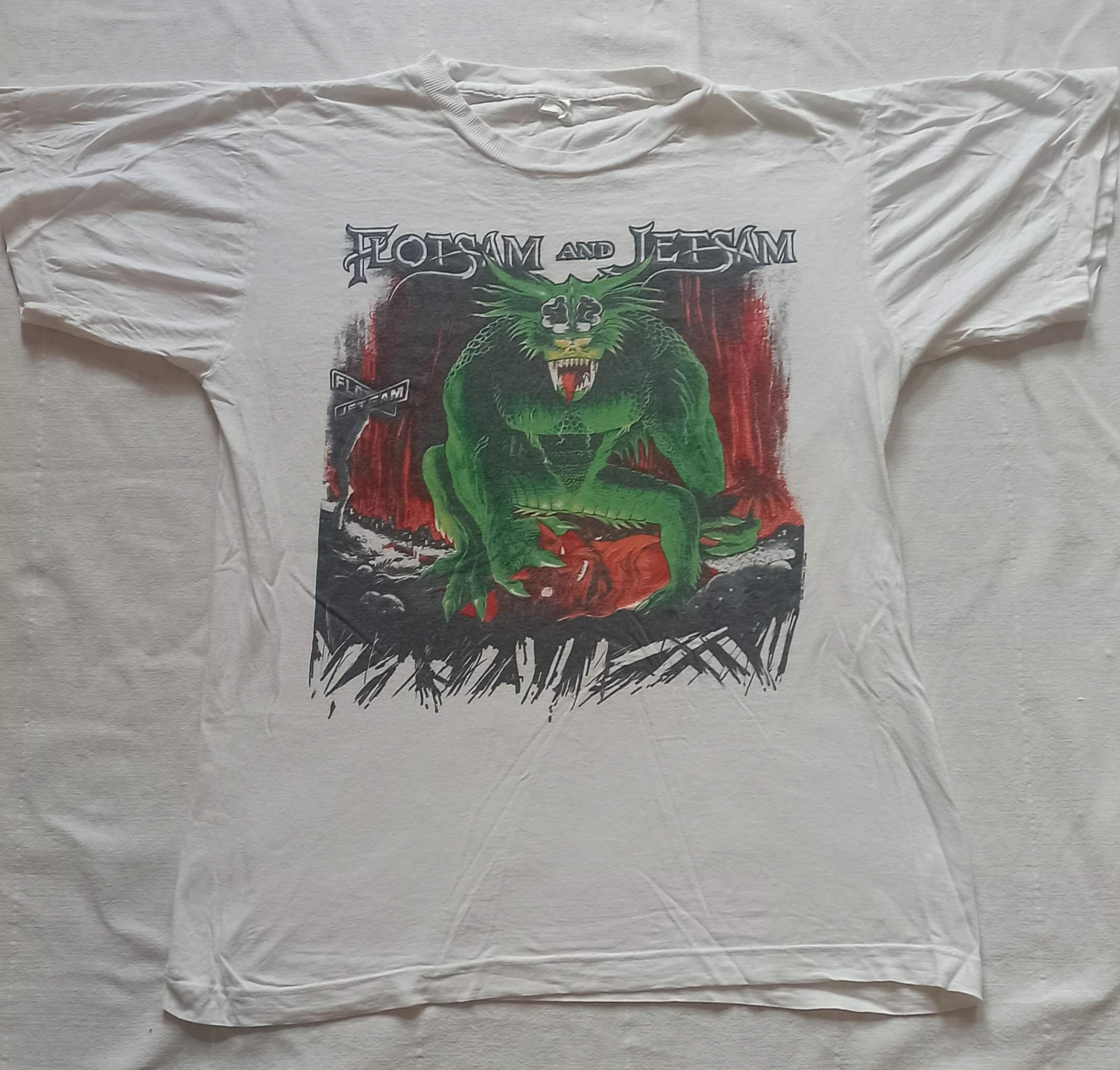 Flotsam and Jetsam Vintage Thrash Metal Band Shirt 1980s Nuclear 