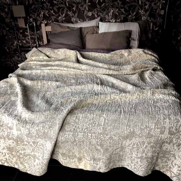 Linen Coverlet Etsy