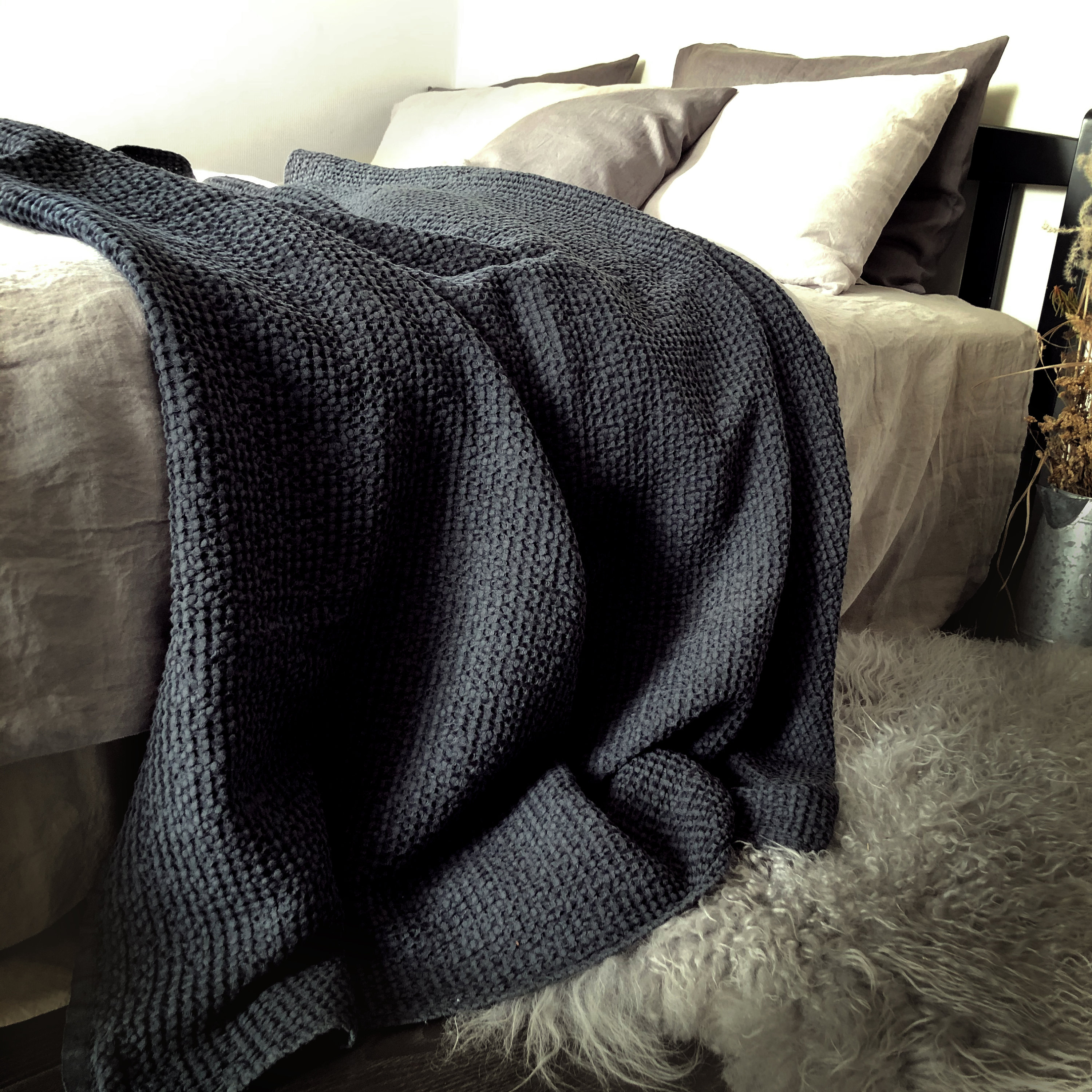 Grey king size throw blanket hotsell