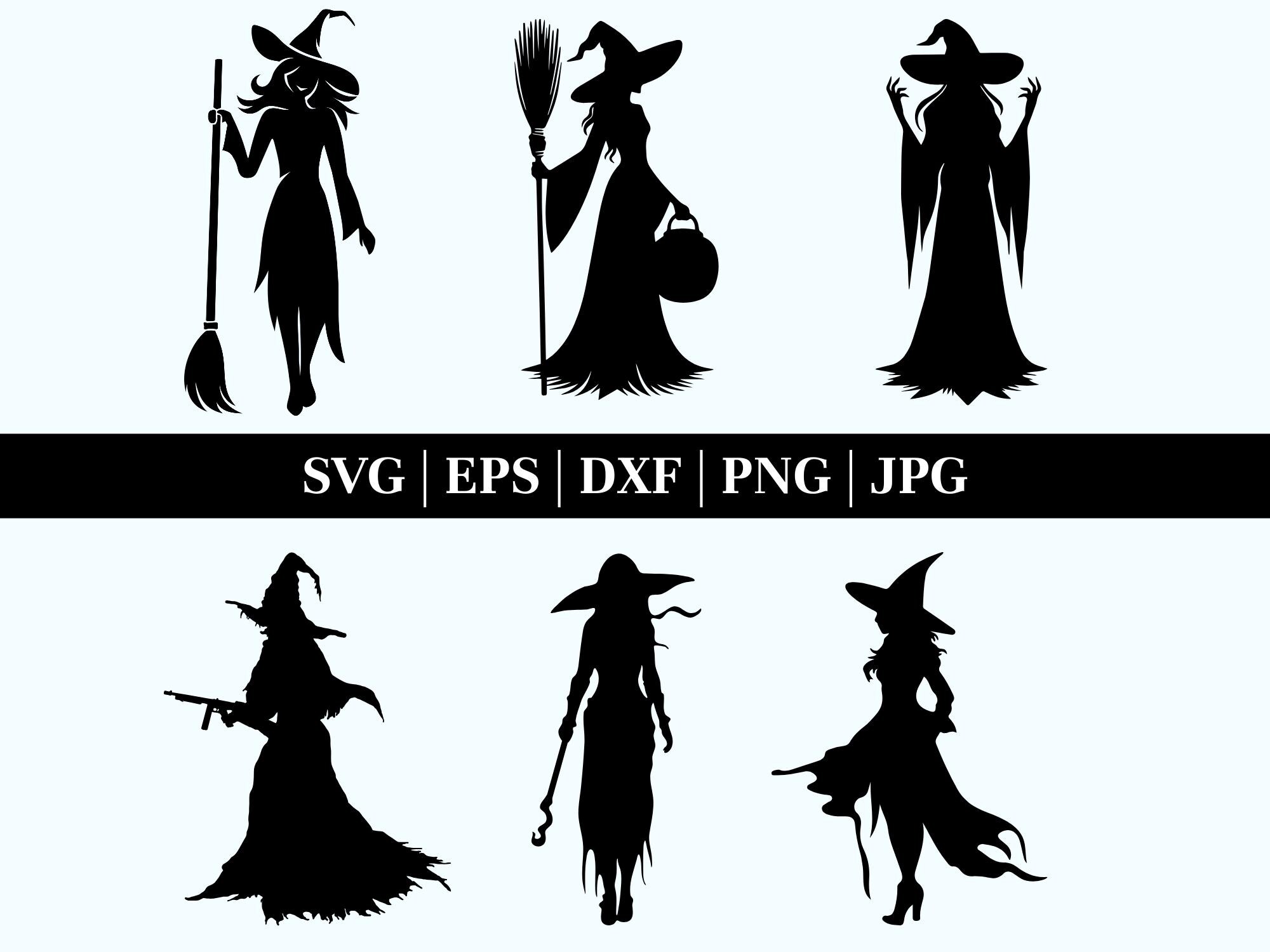 WITCH SVG, Witch Bundle Svg, Halloween Svg, Halloween Witch Svg, Witch ...