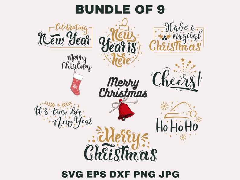 Christmas SVG Bundle / Funny Christmas SVG / Cut File / Cricut / Clip ...