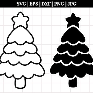 Christmas Tree Svg Bundle, Christmas Svg, Christmas Tree Svg, Christmas Clipart, Christmas Tree Png, Christmas Digital,Cricut,Silhouette,Dxf