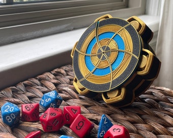 Azure Medallion Mechanical Dice Box