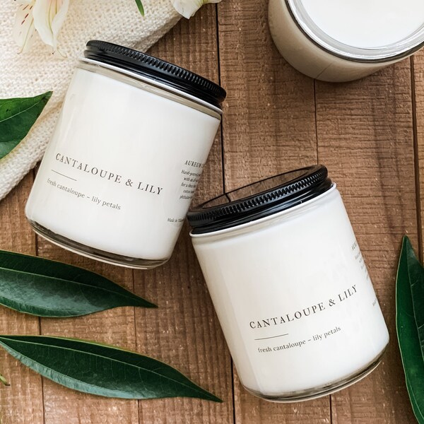 PICK YOUR SCENT | Hand-Poured Soy Wax Candle, Vegan + Non-Toxic Candle