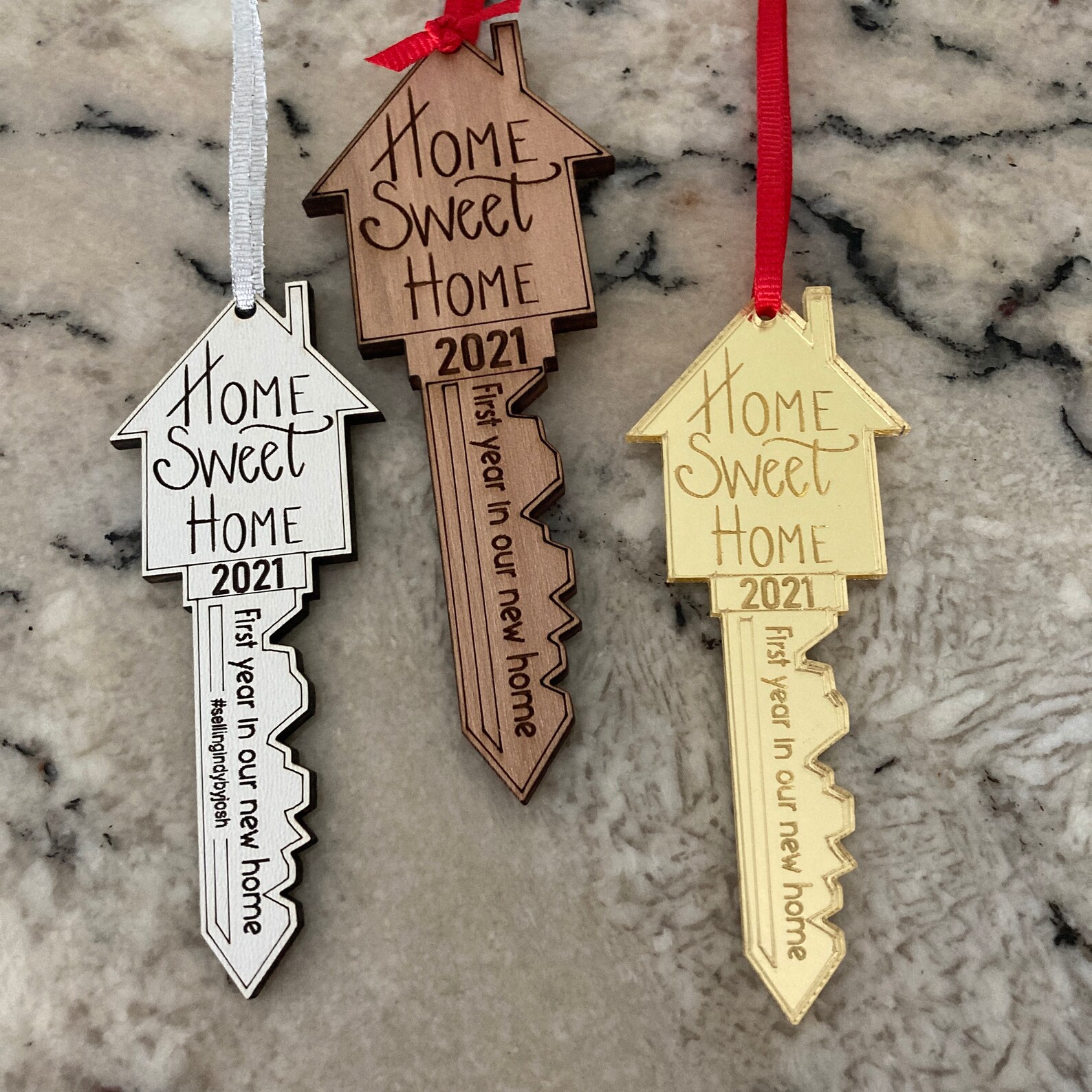 New Home Key Ornament Multiyear Bundle 2021 and 2022 New Home Etsy