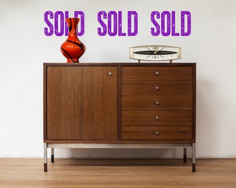 SOLD SOLD SOLD Sideboard / credenza da centro in palissandro, modernariato italiano anni '60