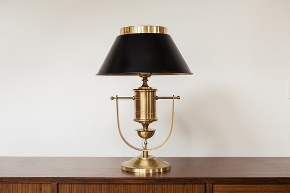 Brass Table Lamp, Nautical Style, by Goffredo Reggiani, 60s 