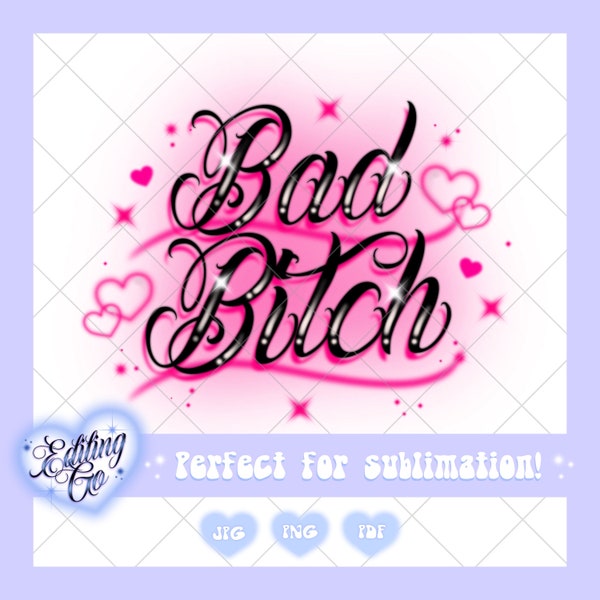 Bad Bitch Airbrush Design