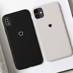capa para iphone 16 pro max, capa de silicone para casal com personalização de coração kawaii, capa para iphone 14/15+, capa para iphone 11 12 13 pro mini