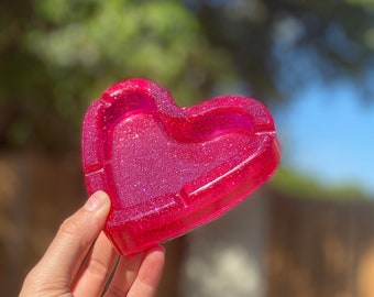 Heart Shape Ashtray Resin Mold