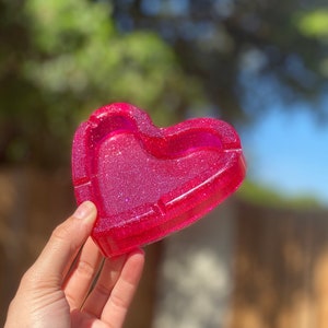 Heart Shape Ashtray Resin Mold