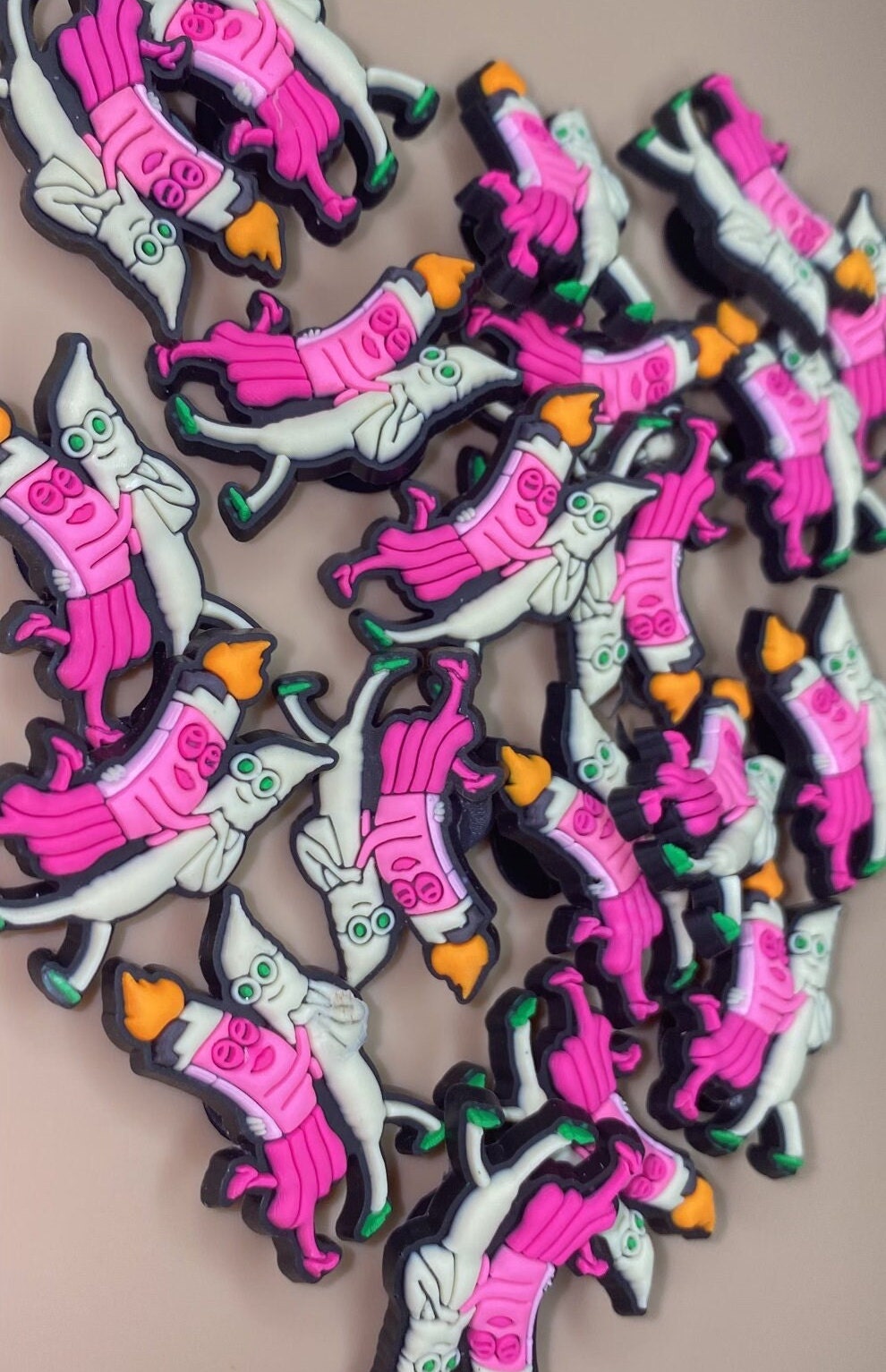 Lipstick croc charm sale