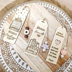 Customizable wooden bookmark - quote text - Christmas gift ideas - handmade gift to offer - Christmas gift shop
