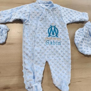 Pyjama Bodysuit Bébé Brodé Et Personnalisable - Cadeau Nouveau-né - Taille Naissance, Blanc - Neuf