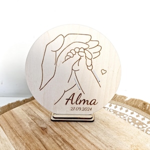 Bracelet naissance bebe  support personnalisée gravure laser en bois pour bracelet de naissance - cadeau de naissance bébé -personnalisation